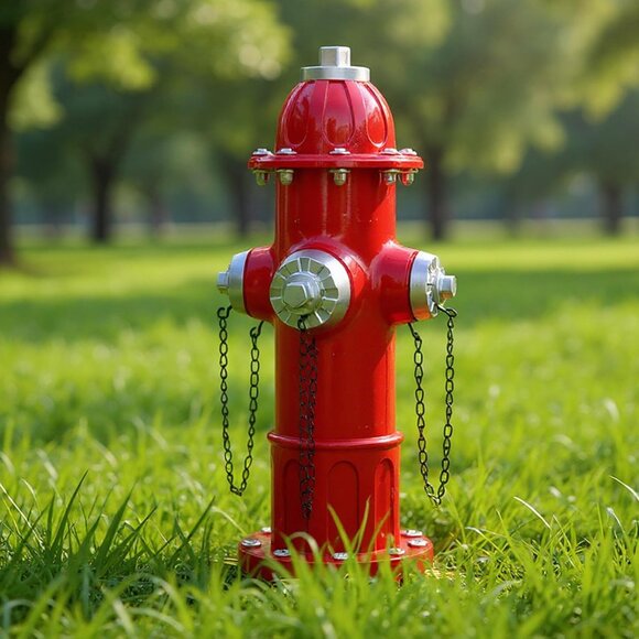 Garden Fire Hydrant Dog Pee Post Figurine Sculpture for Outdoor Decorative - Picture 5 of 5